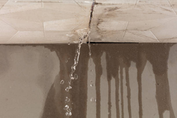 Professional Burst Pipe Cleanup technician working in Darien, CT